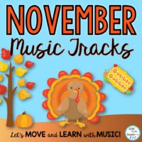 Thanksgiving Brain Break, Music and Movement Instrumental Background Tracks