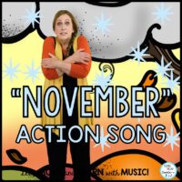 November Action Song "November" Literacy Activities