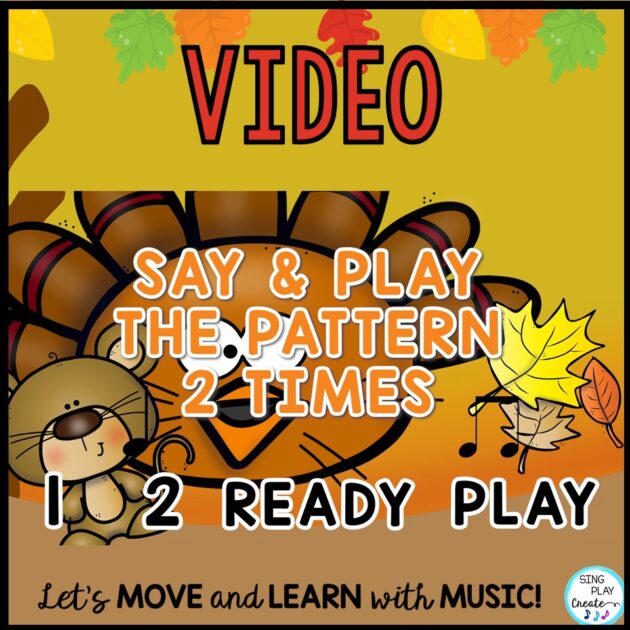 Gobble, gobble, gobble! Your little turkeys are going to gobble up these fun Rhythm activities! Practice with the animated video and play rhythms for a gobble, wobble time in your elementary music class. Level 1 Thanksgiving Rhythm Activities includes tons of interactive materials to teach your younger elementary music students the quarter note, eighth note and quarter rest. The Thanksgiving themed play along rhythm video, teaching presentation, flash cards, worksheets and google slides activities provide diverse learning opportunities for your students to have fun to READ-PLAY-CREATE rhythms. This Thanksgiving Rhythm L1 set of activities and materials will keep your classes from getting too scary! Great for whole class and Stations! Best for PreK-2nd Grade