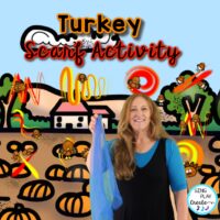 Turkey Scarf Activity: Dynamics, Directional Words, Coloring Activities