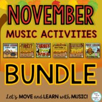 November-Thanksgiving Music Lesson Bundle: Songs, Lessons, Movement Activities