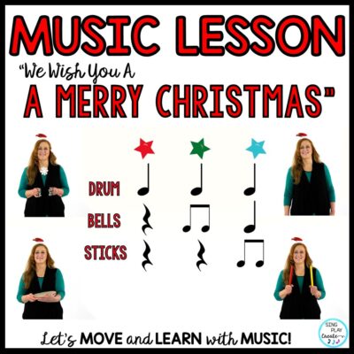 Sing and Play “We Wish You a Merry Christmas”, a favorite Christmas song in your elementary music classes. Entertaining Teaching video for in person and virtual learning settings.