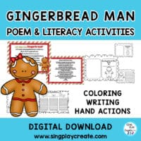 Gingerbread Poem and Literacy Activities: "Let's Make Some Gingerbread" {CCSS}
