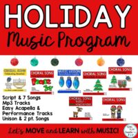 Holiday Music Program: Original Songs, Script, Sheet Music, and Mp3 Tracks