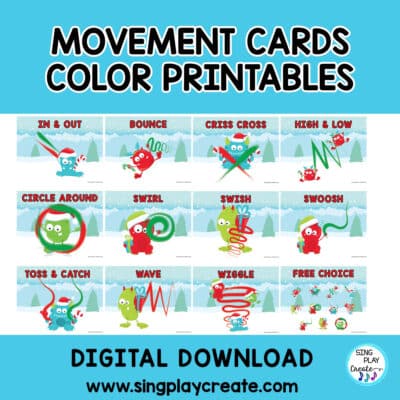 Holiday Scarf Activity Video with Music for PE, Music, Preschool, Home