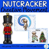Nutcracker Creative Movement Scarf & Ribbon Activities or Brain Breaks
