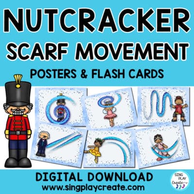 Nutcracker Scarf Movement Activity Posters Cards