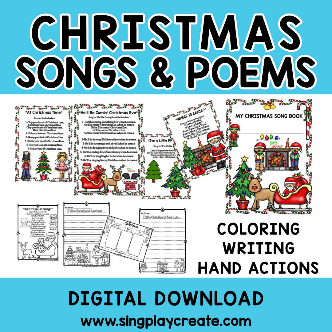 Jingle Bells Christmas Carol Handwriting Practice Activity