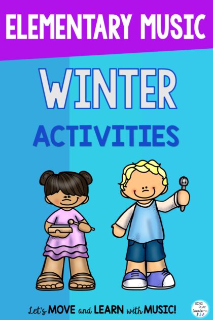 Wintertime is the the right time to learn music skills.  Teach using a variety of methods to give students a broad range of experiences to learn music concepts.  