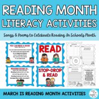 Celebrate Read Across America with these Reading Songs sung to familiar tunes along with the writing activities. Motivate your students to READ!