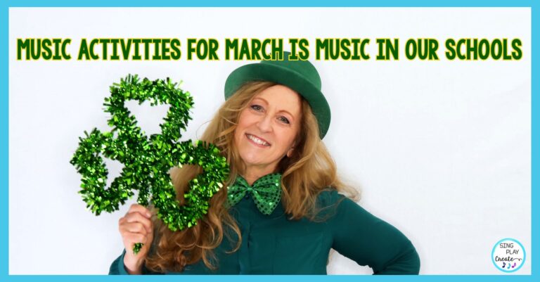 It’s almost springtime and it’s also time to celebrate music in our school’s month. So, I’m sharing some music activities for march is music in our school’s month.