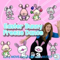 Easter Bunny FREEZE DANCE, Brain Break, Movement Activity with Video