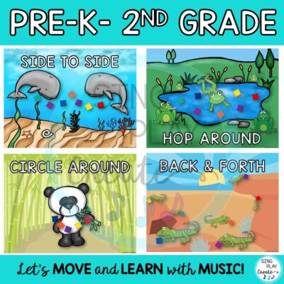Bean Bag Animal Activities Animal Theme: Music, PE, Preschool and Movement Class