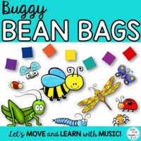 Bean Bag - Buggy Bean Bag Activities and Games for Preschool, Music and Movement Classes.
