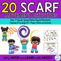 Scarf and Ribbon Creative Movement Activities: Music, P.E., Special Needs