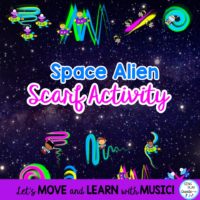 Space Alien Scarf Activity, Brain Break, Creative Movement Activity