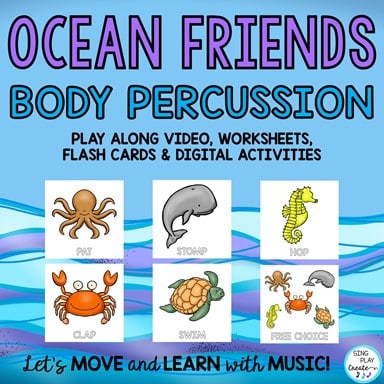 Ocean Friend Body Percussion Steady Beat Play Along Activity: Video, Google Apps