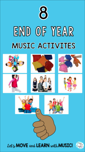 The school year is just about over so here are eight end of year music class activities for the elementary music classroom.