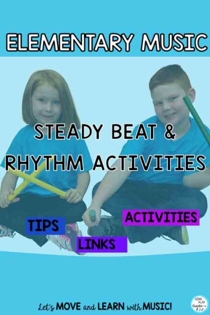 Here are some fun elementary music class STEADY BEAT and RHYTHM activities. Fun means that they are interactive, engaging, challenging in visual, aural, and kinesthetic ways. That also means that most of your students will enjoy and have fun doing them.