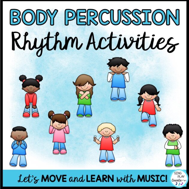 Distance Learning Body Percussion Rhythm Activity with Google Slides