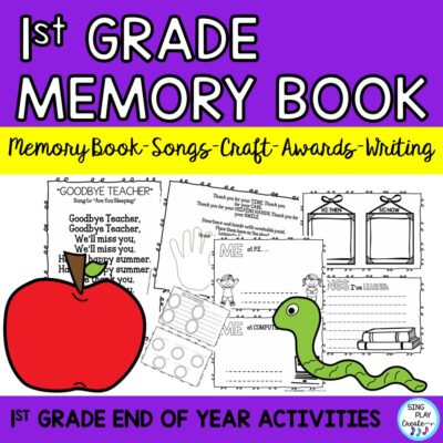 "of Year Memory Book with Songs, Craftivity, First Grade