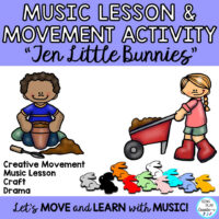 Music Lesson: “Ten Little Bunnies” Ostinato, Rhythm, Improvise, Movement