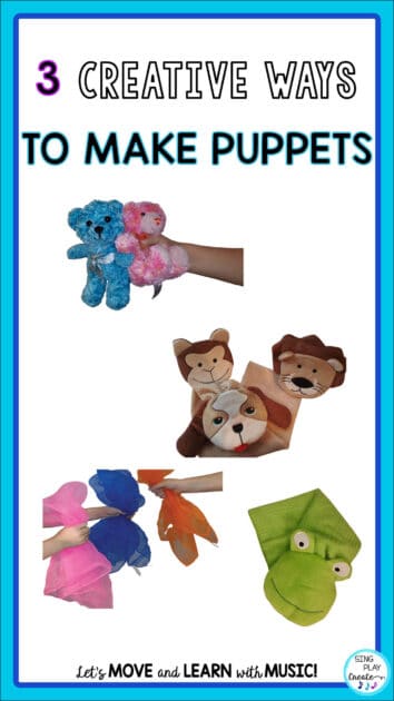 3 Creative Ways to Make Puppets to use in the Music Room.