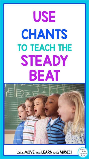 5 Ways to teach the steady beat in elementary music class.  At the beginning of the school year. I start with Steady Beat activities.