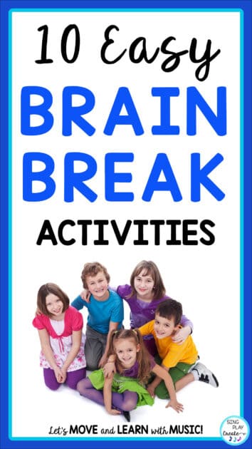 Wiggly, distracted, hyper students got you down?  Try one of these 10 easy brain breaks that will help energize your students and get them refocused and ready to learn again.