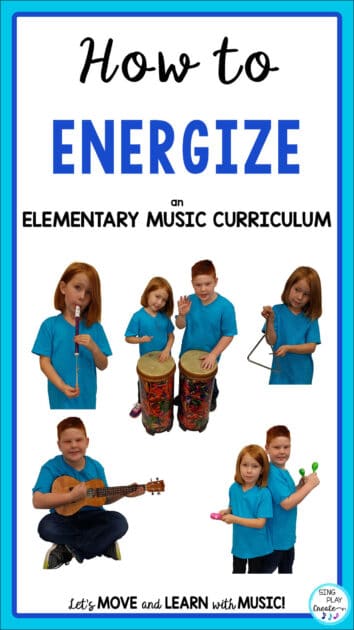 Energize your elementary music curriculum with songs, chants, games and activities in this post about music class essentials.