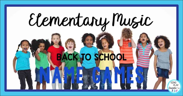 Elementary Music BTS Name Games and Activities