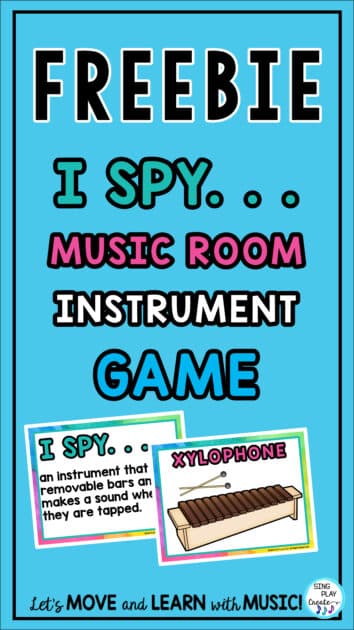 Free Elementary Music Game "I Spy Instruments"