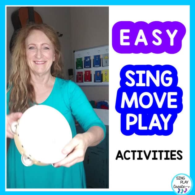 Today's post is about easy sing, move, play along activities!  Sing, Move, Play activities can be done easily using the echo teaching method.
