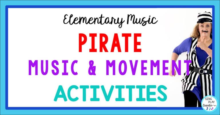 It’s September and that means it’s time for pirate music and movement activities! There be teacher treasure in this here blog post!
