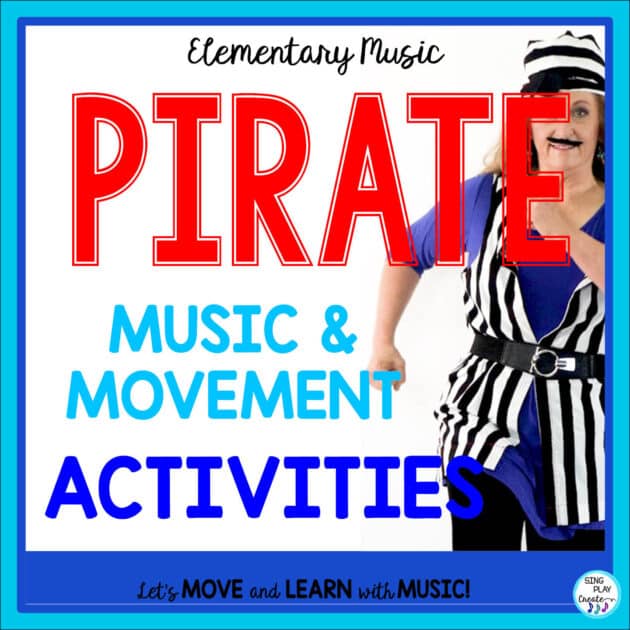 It’s September and that means it’s time for pirate music and movement activities!
There be teacher treasure in this here blog post!