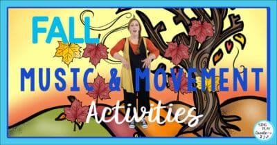The leaves on the trees are changing colors and the weather is cooling down. That means if you work with young children, it’s time for fall music and movement activities.