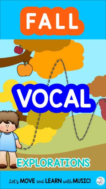 Elementary Music Fall Activities Fall Vocal Explorations for the preschool, kindergarten and first grade music teacher.  Fun video to help children explore the voice.