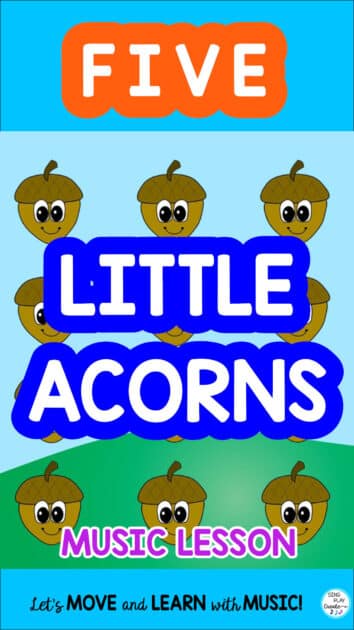"Fall Music Lesson: “Five Little Acorns” Game Song, Solfege, Rhythm, Video
"Music Teachers and Students will love this animated lesson video and a Rhythm Playing Video with timed 4 Beat Rhythms. Students can play the Rhythms, Sing the solfege, Sing & Play the Melody, Bass and Ostinato parts finishing off with a fun game. A great Fall music class unit of lessons.