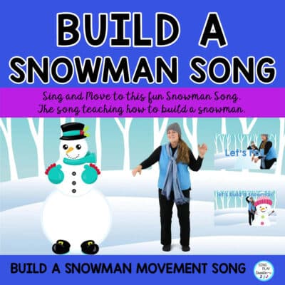 "Let's Build a Snowman" Snowman Song, Brain Break, Movement Activity Video