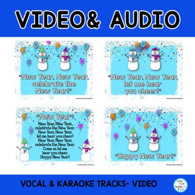 Music Lesson and Orff Arrangement & Game Song: "New Year, New Year
