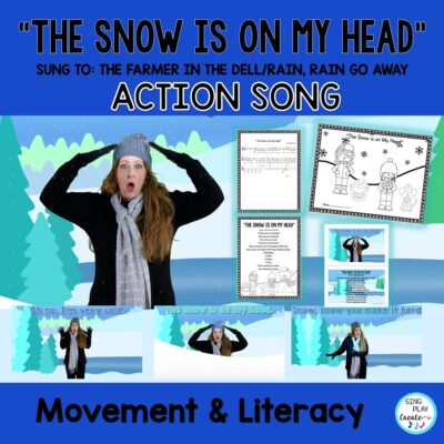 Winter Movement Song & Activities: "The Snow is on My Head" Brain Break