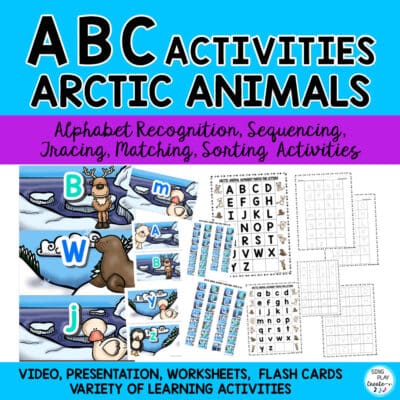 Arctic Alphabet Letter Activities: Trace, Match, Sequence, Letter Recognition