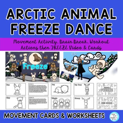 Are you ready to MOVE and FREEZE with arctic animals? Students are hopping, marching, clapping, and spinning with arctic animals and fun music.