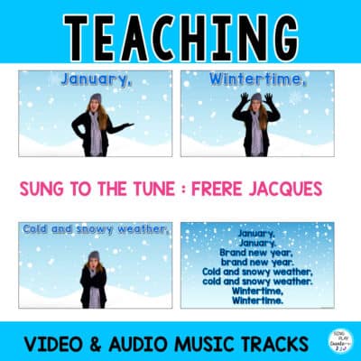 January song of the month "January" is a great song to sing in circle time, carpet time, literacy time to learn about January.