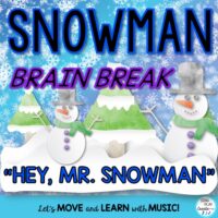 Movement Activity: "Hey Mr. Snowman" Song, Activities, Video, Mp3