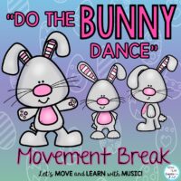Brain Break Song "Do the Bunny Dance"  Video (Coloring, Movement Activities)