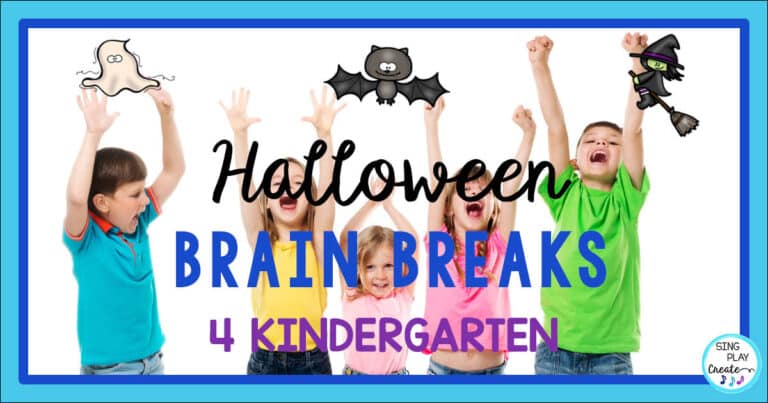 Halloween Brain Breaks for Kindergarten- fun and effective Halloween brain breaks for Kindergarten.