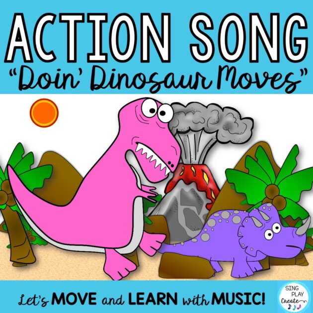Let's read and move like DINOSAURS! Use the colorful power point as a book, the mini books in stations, the flash cards to teach vocabulary and gross motor actions. "Doin Dinosaur Moves" will get your students moving and learning with music.