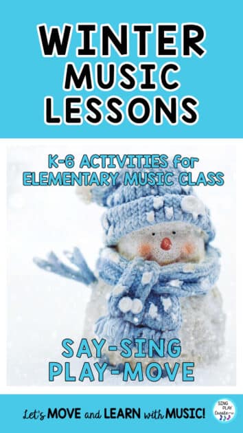 January and Winter Elementary Music Lessons from Sing Play Create