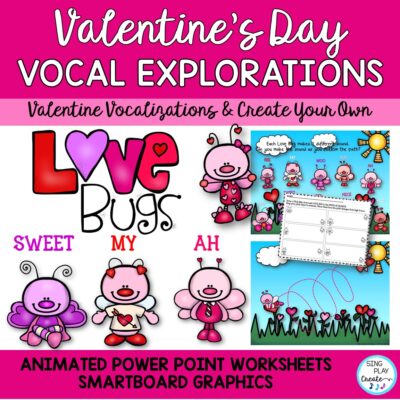 Vocal Explorations: Valentine's Theme Vocal Activities, Animated K-3 - Love Bugs